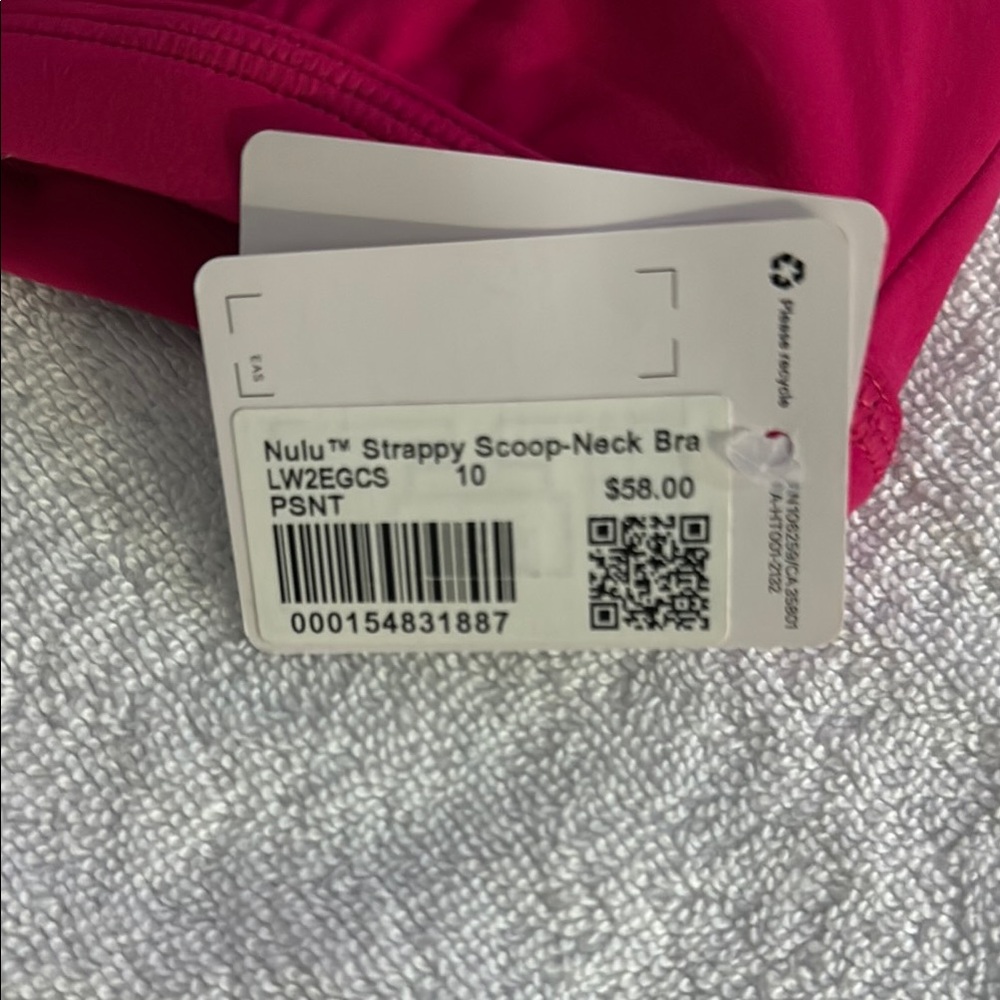 lululemon athletica Nulu Strappy Scoop-Neck Bra - Pink